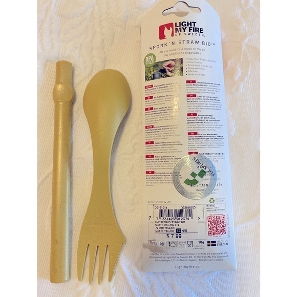 LIGHT MY FIRE SPORK’N STRAW - YELLOW - Picture 3 of 3